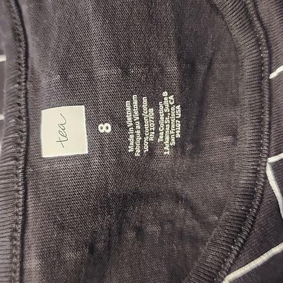 Tea Collection Black and White Checkered Drop Waist Dress 8 - Picture 8 of 9